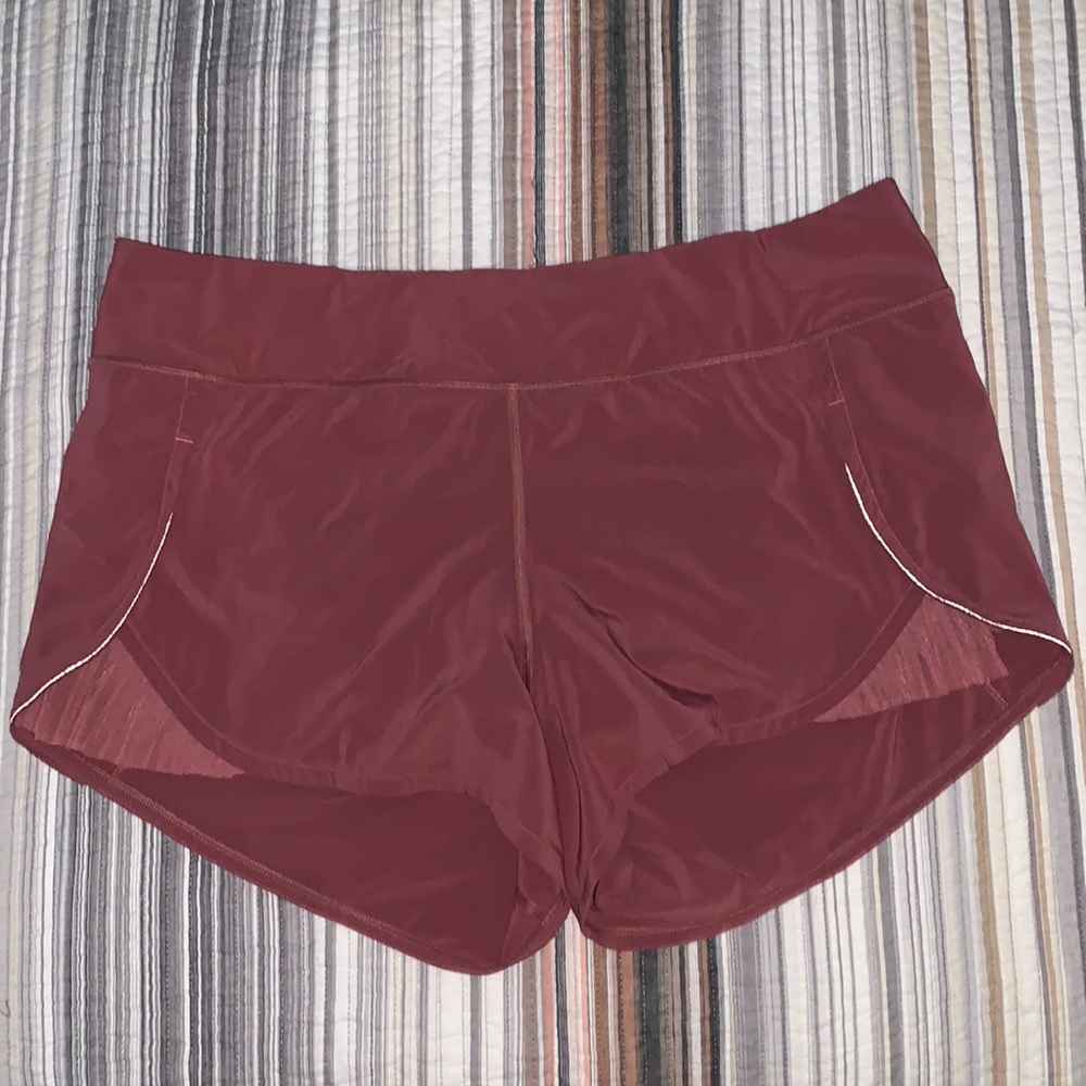 EUC - lululemon shorts - rose gold - sz 12